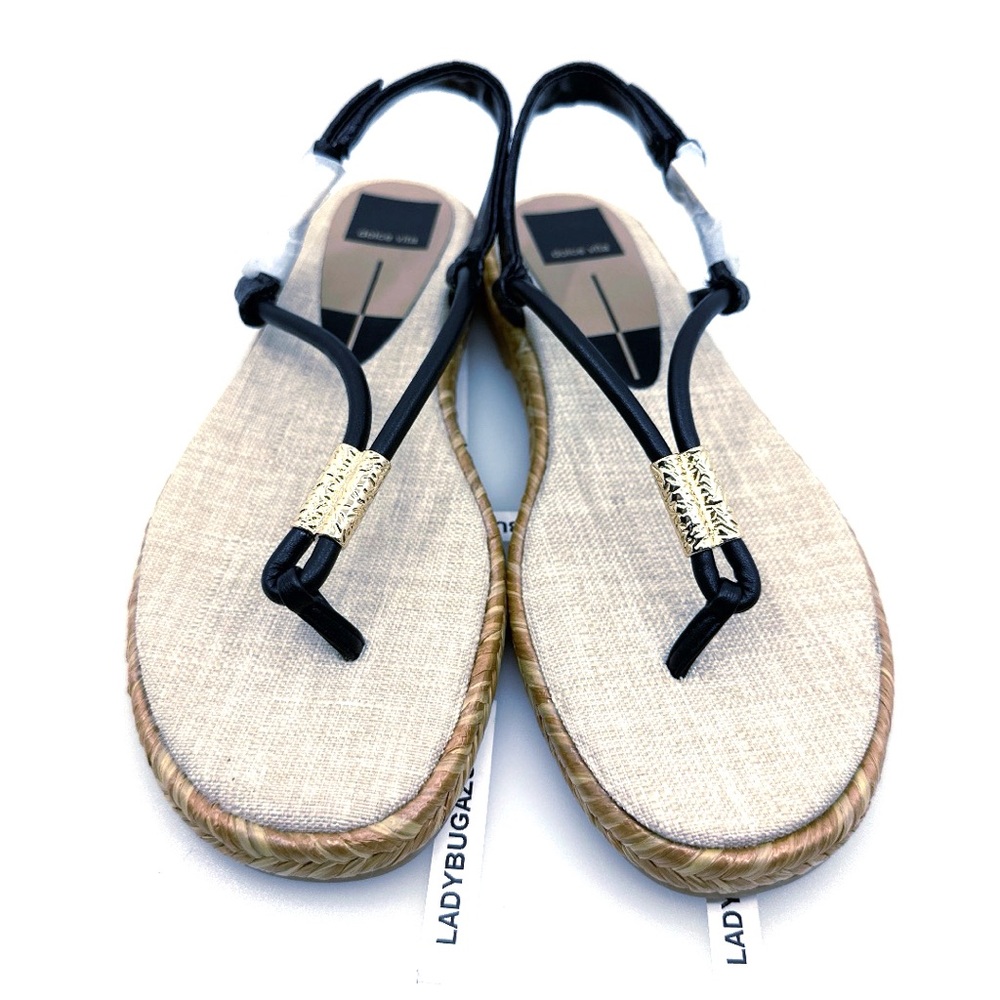 NWOB Dolce Vita Women’s Black and Tan Sandals Size 7.5